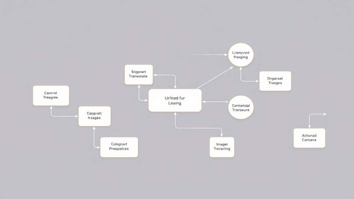 clean technical flowchart with crisp text and clear shapes ready for upload to image translator bright even lighting professional diagram software export style