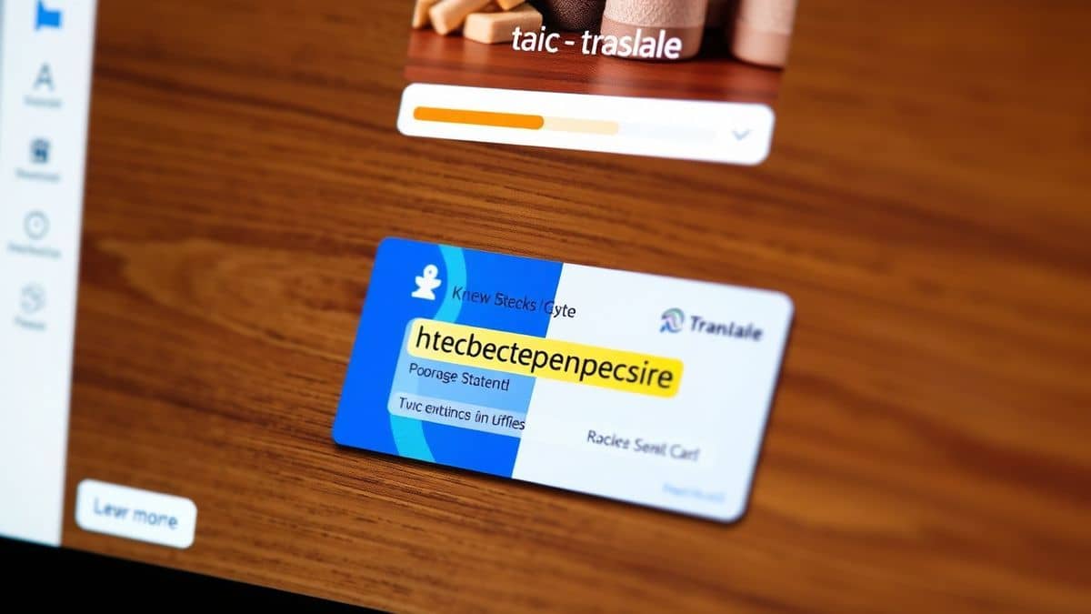 close up view of the pictranslate online tool showing an image upload area with a progress bar and highlighted text being extracted from a business card, crisp UI, modern design close up view of the pictranslate online tool showing an image upload area with a progress bar and highlighted text being extracted from a business card, crisp UI, modern design