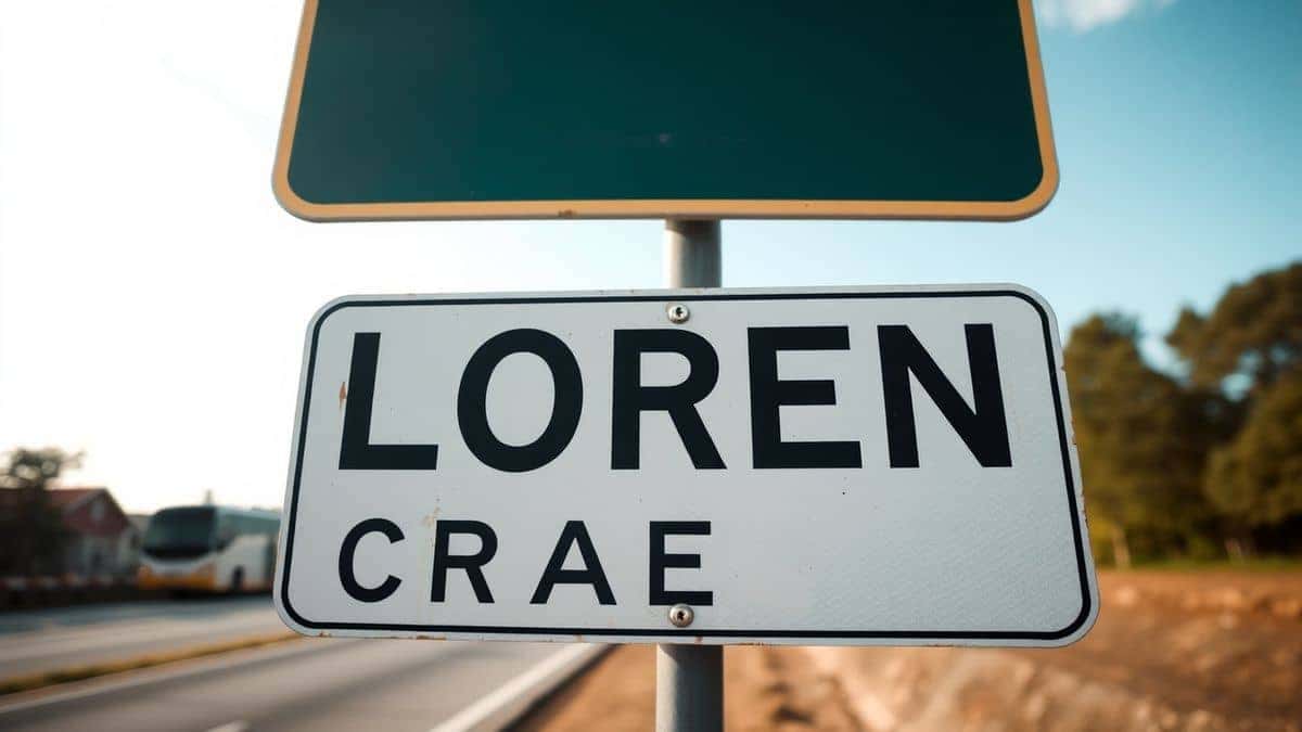 close up composition showing the correct way to photograph a road sign for OCR, camera angle directly facing the sign, even lighting, no shadows, text sharply in focus