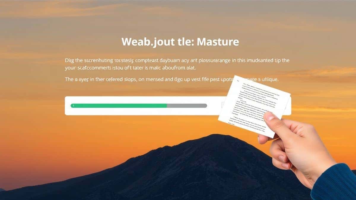 user dragging and dropping a screenshot of a document into the PicTranslate uploader with a progress bar showing file upload
