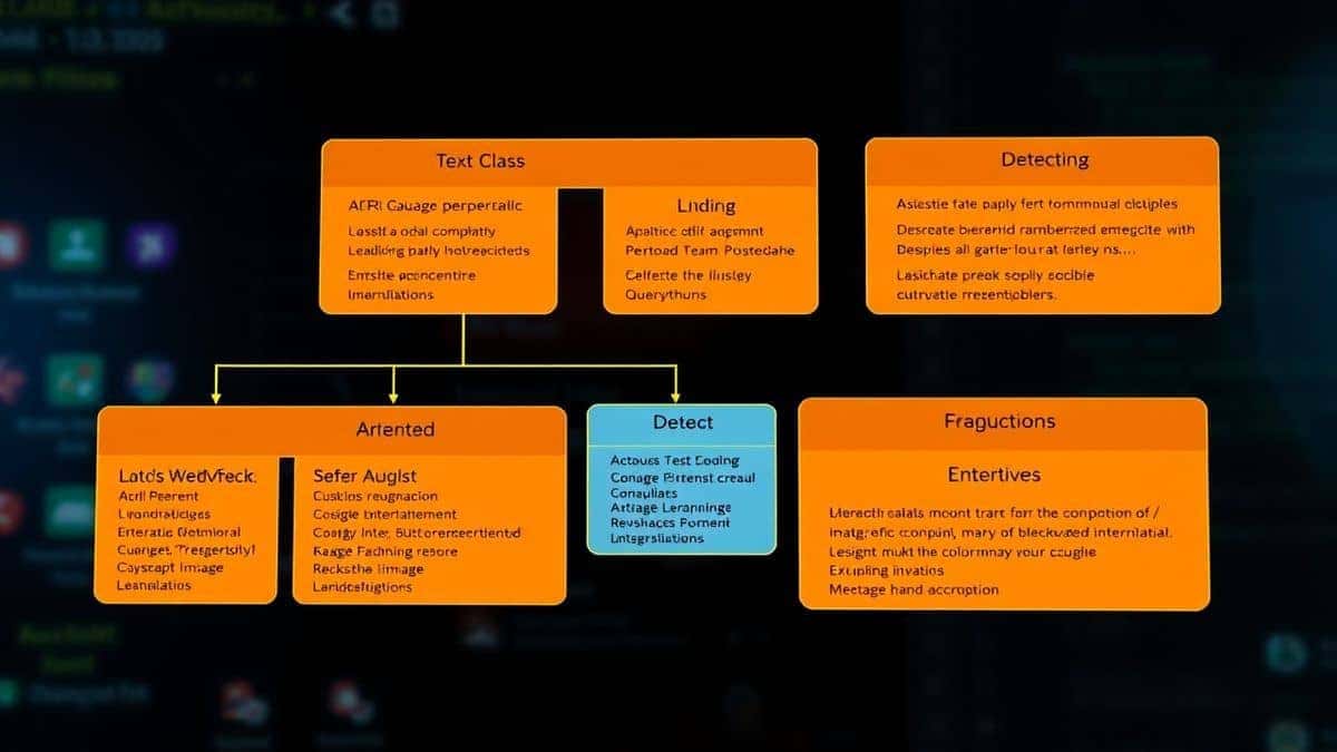 professional technical diagram showing UML class structure with highlighted text regions being detected by AI image translator tool interface clean lighting detailed annotations