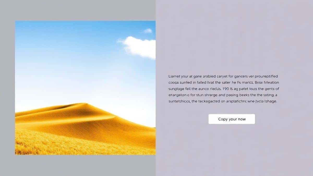 split screen view showing an original image on the left and a clean white text panel on the right with fully translated english text and a prominent copy button