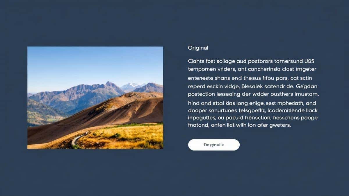split screen showing original product label on left and fully translated english text on right within the pictranslate tool interface clean professional design